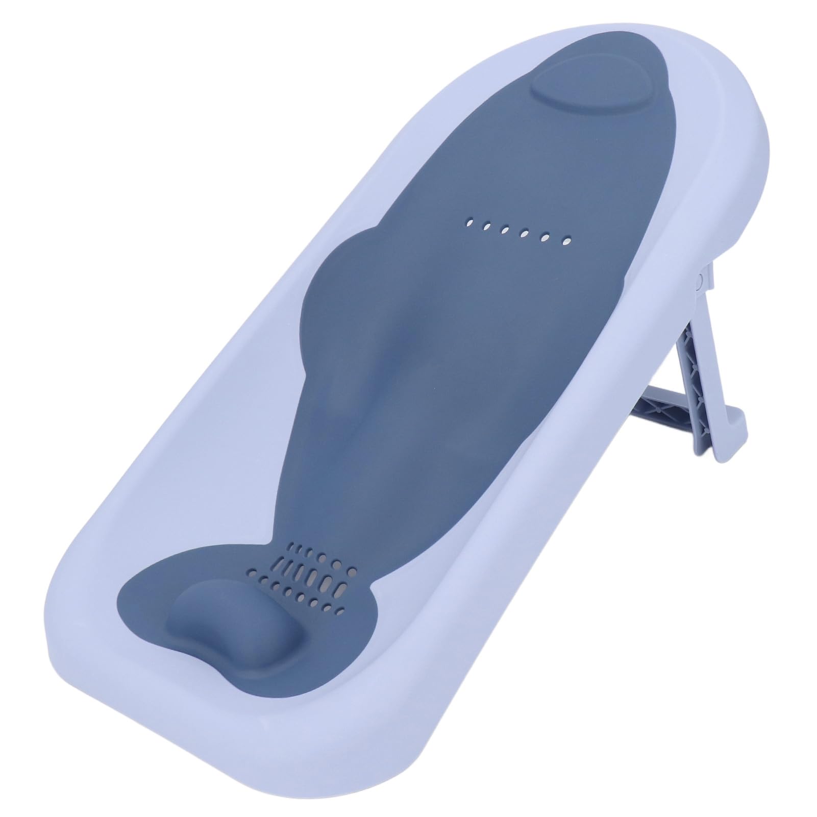 Supporto per Bagnetto in Polipropilene Lettino per Bagnetto Portavasca Design Pieghevole Seggiolino per Bagnetto (Azzurro)