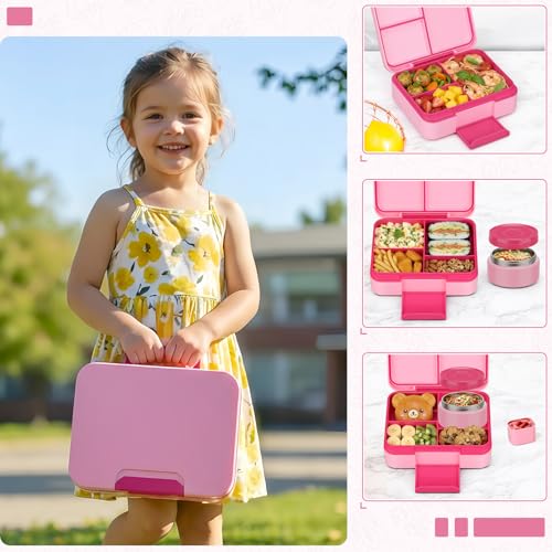 Image of WyfKyd Bento Lunch Box with Soup Thermo Hot Food Container for Kids Adults