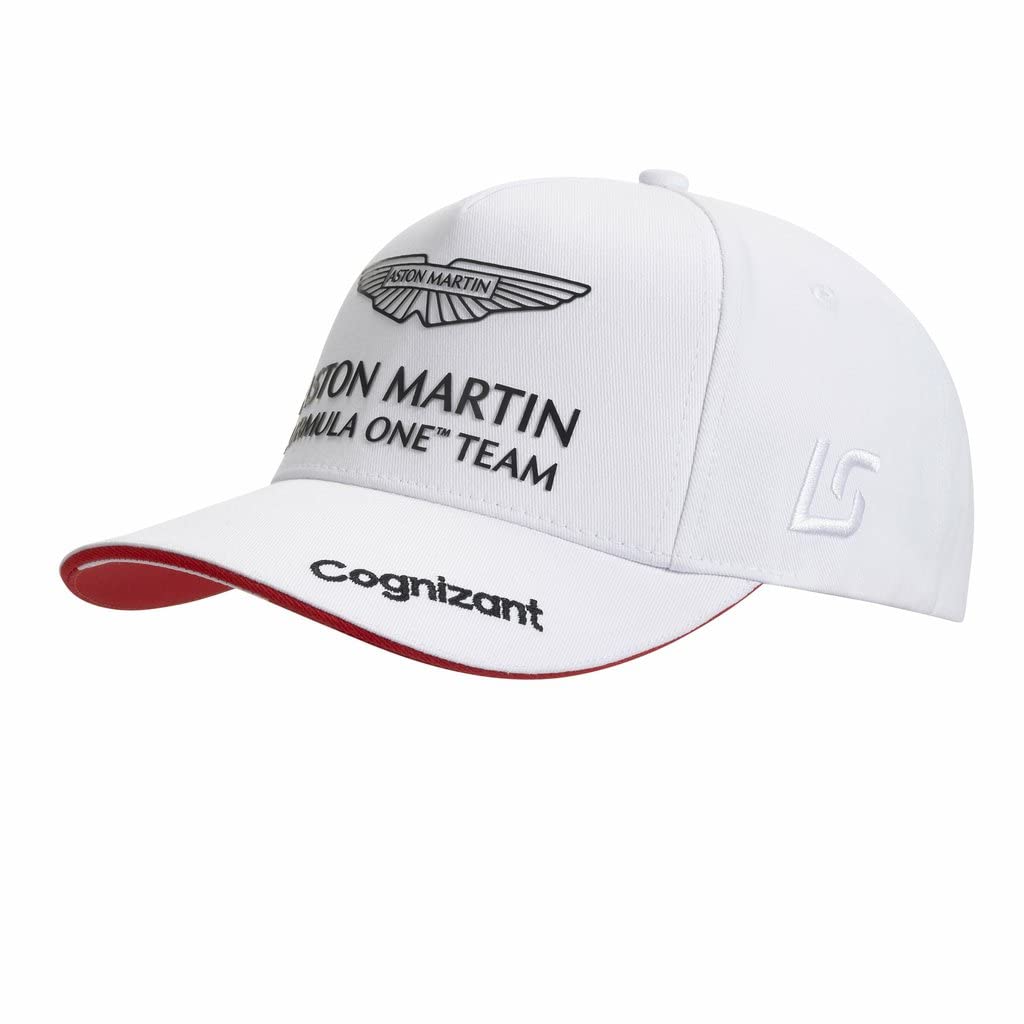 Aston Martin Cognizant F1 Official Team White Unisex Lance Stroll Cap AMC21HEA31