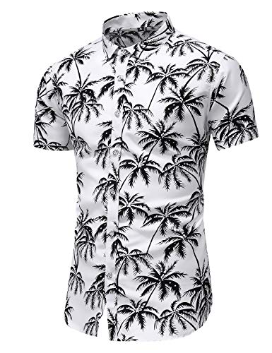 Men's Printed Beach Hawaiian Button-Down Slim fit Dress Shirt3