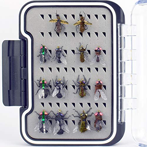 image for YAZHIDA Realistic Flies Fly Fishing Flies kit - Fly Assortment Trout B