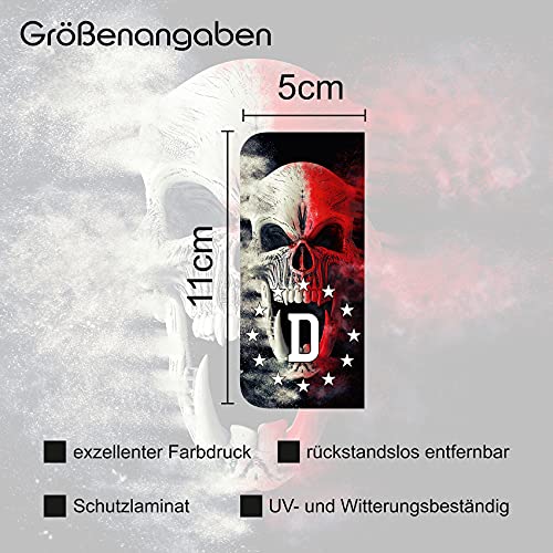 Finest Folia 2 adesivi per targa auto su misura