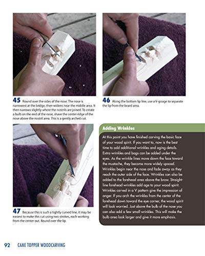Cane Topper Woodcarving: Projects, Patterns, and Essential Techniques for Custom Canes and Walking Sticks (Fox Chapel Publishing) Step-by-Step Instructions & Expert Stickmaking Advice from Lora Irish - Image 6