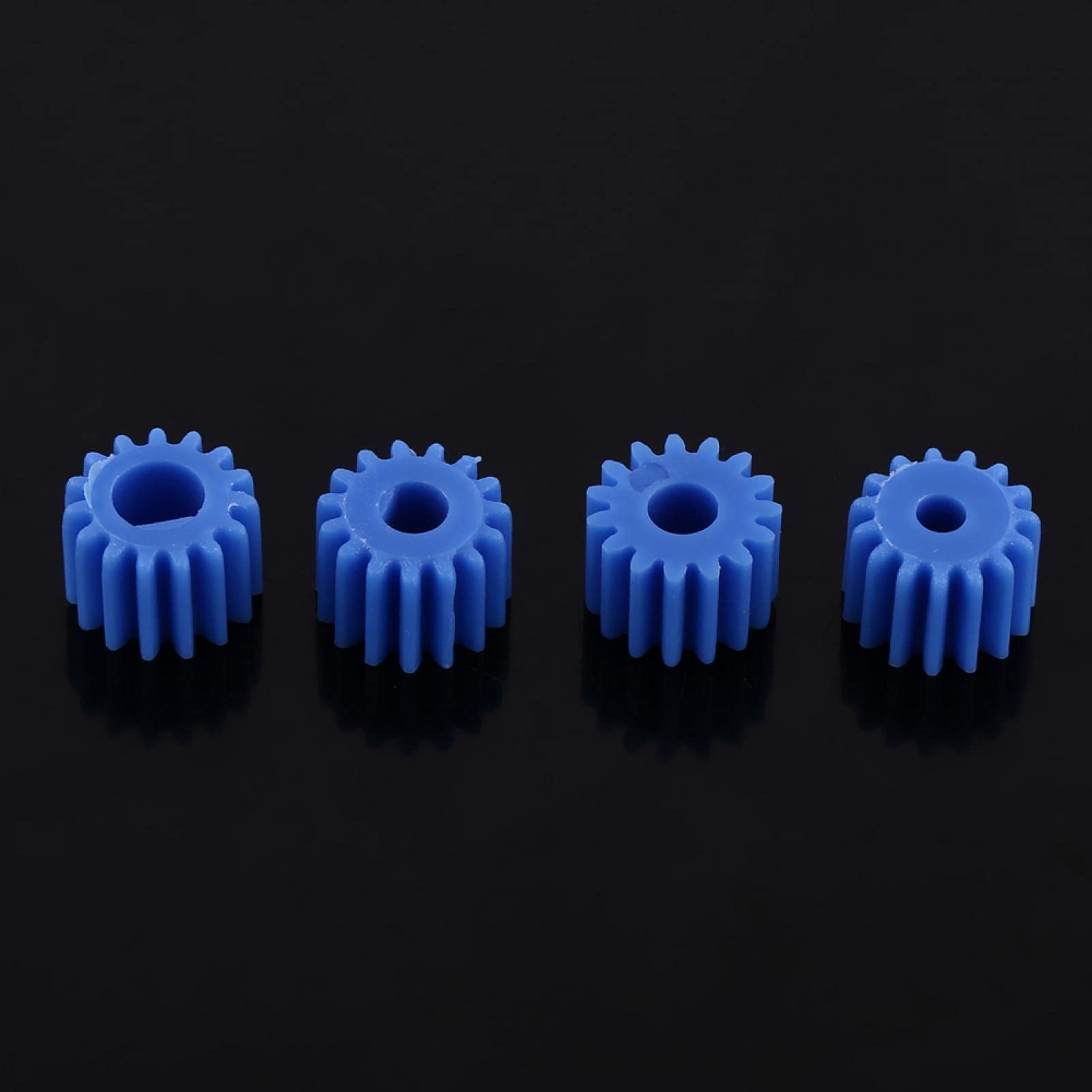 Liujaos 26pcs Shaft Gear 3.17MM/4MM Plastic Spindle Worm Gear Plastic Gear Motor Gears Spindle Gear Small Parts for DIY Model Technology Cars