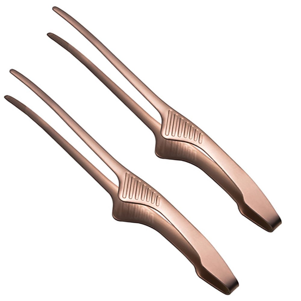 Rose Gold Stainless Steel Kitchen Tongs