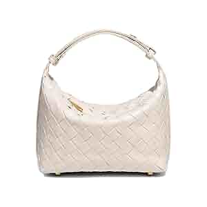 Amazon.com: Vegan Leather Woven Hobo Bag – Mini Tote Purse
