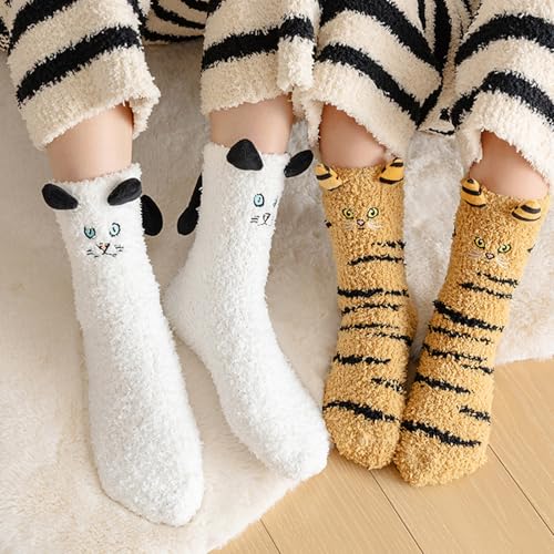 Middle Calf Socks for Kids Soft & Warm Socks Comfortable Wear for Ages 3 to 12 Suitable for Fall & Winter4