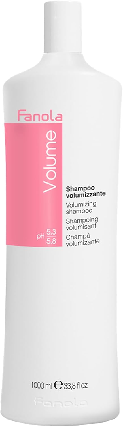 Fanola Volumizing Shampoo, Cleansing Volumizing Shampoo for Fine Hair, Enriched Formula with Panthenol, 1000