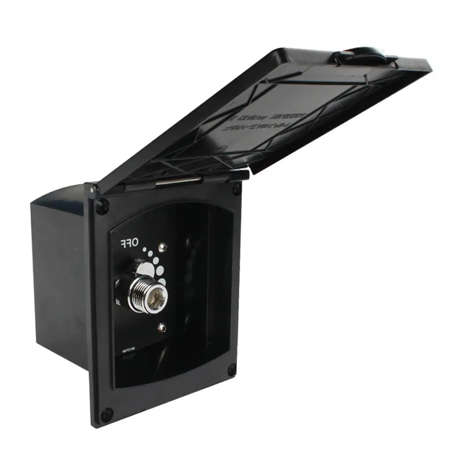 Edede Nero Exterior Shower Box Kit For Caravan Rv Boat Motorhome Outdoor Rv Modificat Accessories With Adjustable Water Valve(Nero)