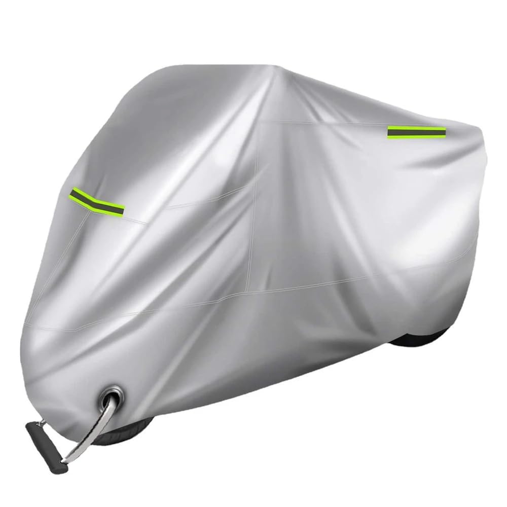LDJSNC Motorcycle Cover for BMW R1200GS LC R1200GS Adventure LC, Oxford Fabric Sunproof Waterproof Dustproof Rip Proof Motorbike Cover, Indoor Ourdoor Protection,B Silver
