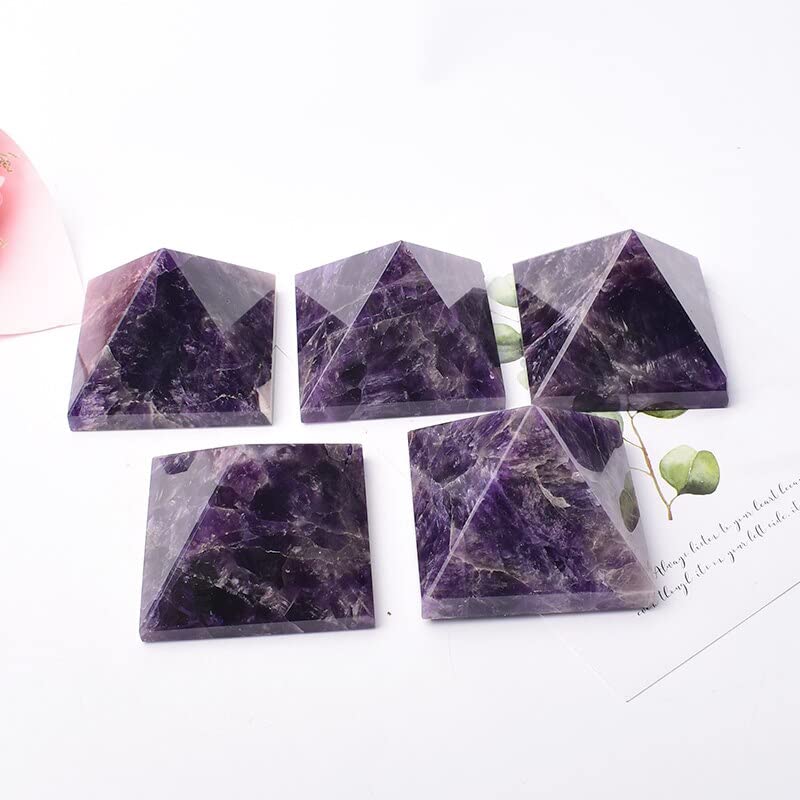Raumdekoration Große natürliche Kristall-Amethyst-Pyramide, Quarz-Kristall, Spitzenturm, Heimdekoration, Geschenk