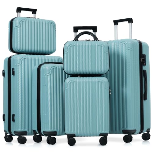 Merax 6 Piece ABS Luggage Set