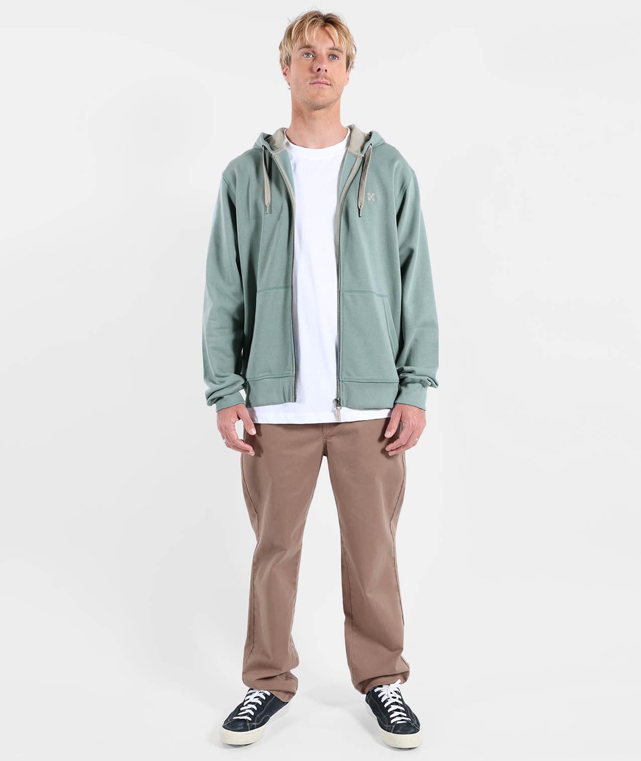 OXBOW Sweat à Capuche zippé SALET Essentials Ete 2026 Manches Longues, Col Rond, Uni, Zippé, avec Capuche