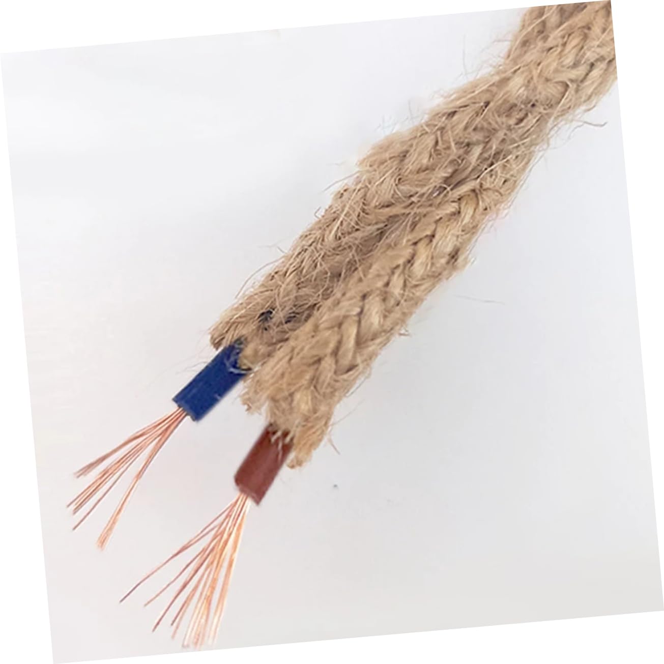 Hemp Rope Light Suspension Cable 10m Retro Twisted Hanging Wire for DIY Pendant Lamp Vintage Style Chandelier Accessory for Home Decor