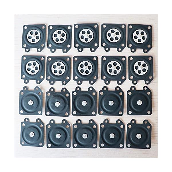 20PCS 2500 3800 4500 5200 5800 Kettensäge Vergaser Ersatzteile Dosiermembrandichtungen – Bild 5