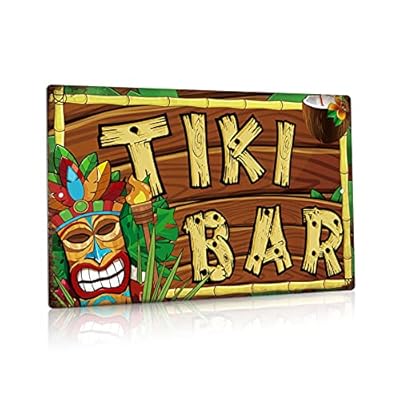 Putuo Decor Tiki Bar Decor, Retro Outdoor Wall Sign for Home Bar, Cafe Pub, Kitchen, Restaurants, 12x8 Inches Aluminum… 51JJdBo4rcS. SS400