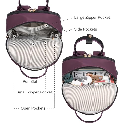 Image of LOVEVOOK Laptop Backpack for Women Girls, 15.6 Inch Waterproof Computer Backpack Student School Cute Bookbag Computer Bag