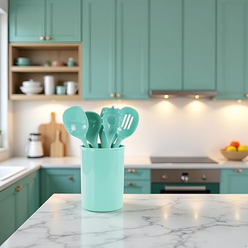 Vista 26 de Reston Lloyd Tarro de utensilios de plástico, espuma de mar Seafoam