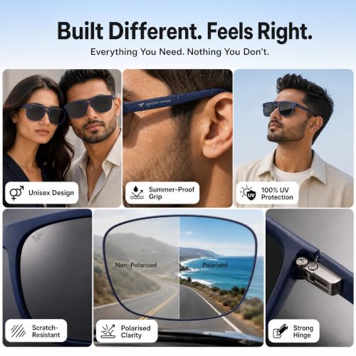 VINCENT CHASE EYEWEAR Vincent Chase By Frame Matte Blue / Lens Grey - Image 3