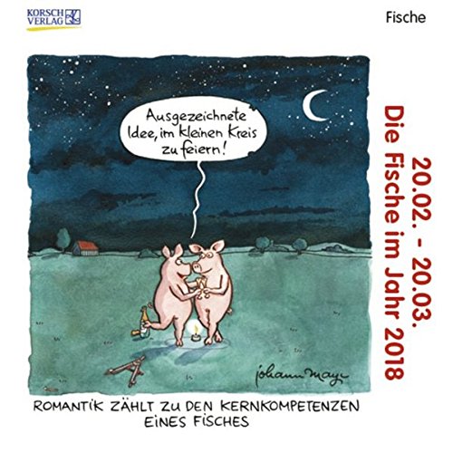 Fische Mini 2018: Sternzeichenkalender-Cartoon - Minikalender im praktischen quadratischen Format 10 Fische Mini 2018: Sternzeichenkalender-Cartoon - Minikalender im praktischen quadratischen Format 10