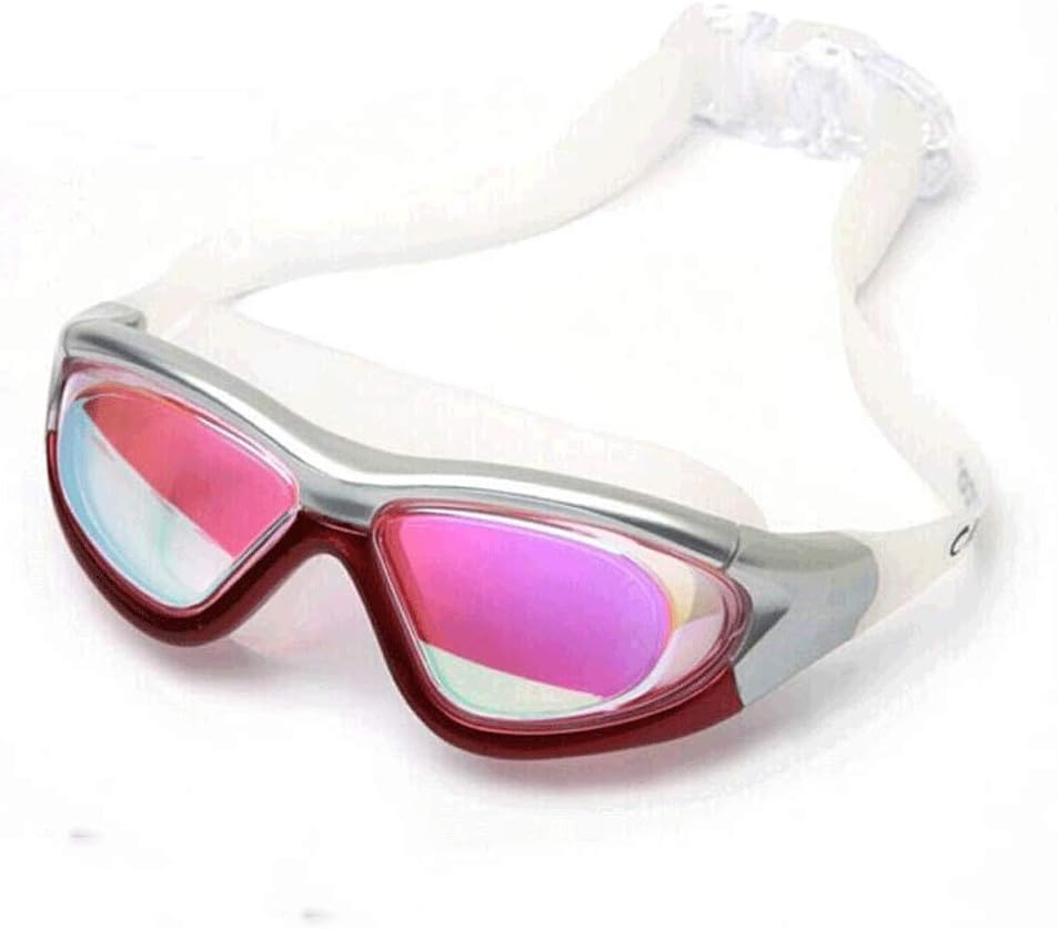 Premium Swimming Goggles with Attached Ear Plugs Underwater Glasses No Leak, for Adult Men Women