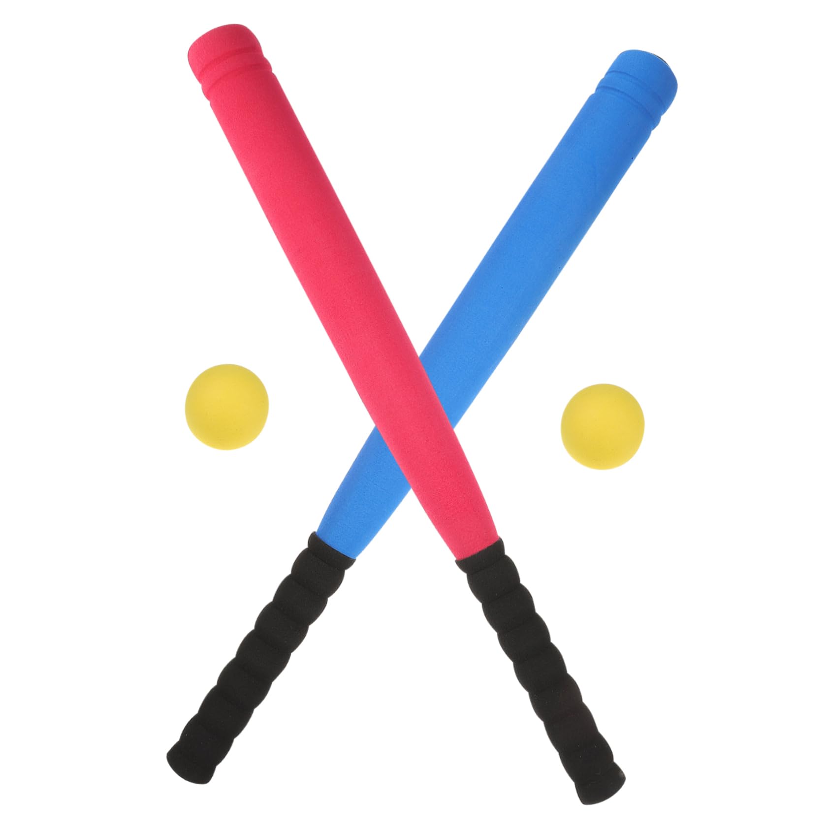 Set 6 Battes + 6 Balles Baseball Gonflables Enfant – Jouet Plein Air, Entraînement Motricité Et Fun En Famille
