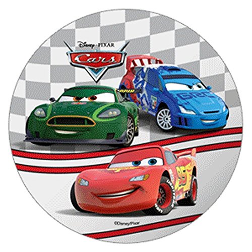 Disque en sucre Cars pour décoration de gâteau