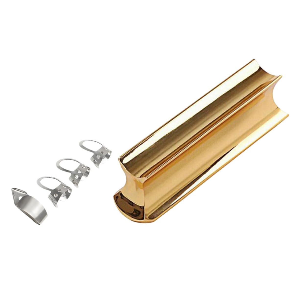 Abaodam Practical Guitar Slide for Electric Guitar 4pcs Metal Thumb Picks Included