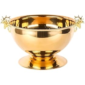 Buy AKALNNB Golden Stainless Steel Champagne and Wine Ice Bucket – Perfect for Bars, Hotels, and Parties – AKALNNB