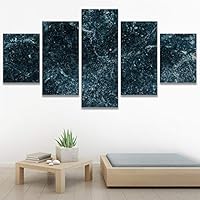 SIGNWIN 5 Panel Canvas Wall Art Abstract Colorful Decorative Elements Modern Artwork for Home Decorations Ready to Hang - 60