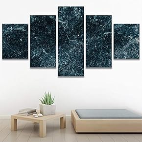 SIGNWIN 5 Panel Canvas Wall Art Abstract Colorful...