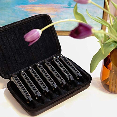 Foliner Étui de Rangement Harmonicas Fermeture à glissière PU Boîte de Transport Tenir Portable Housse de Transport Sac… - Les Beatles, Paul McCartney, John Lennon, RIngo Starr, George Harrison Foliner Étui de Rangement Harmonicas Fermeture à glissière PU Boîte de Transport Tenir Portable Housse de Transport Sac… – Image 7
