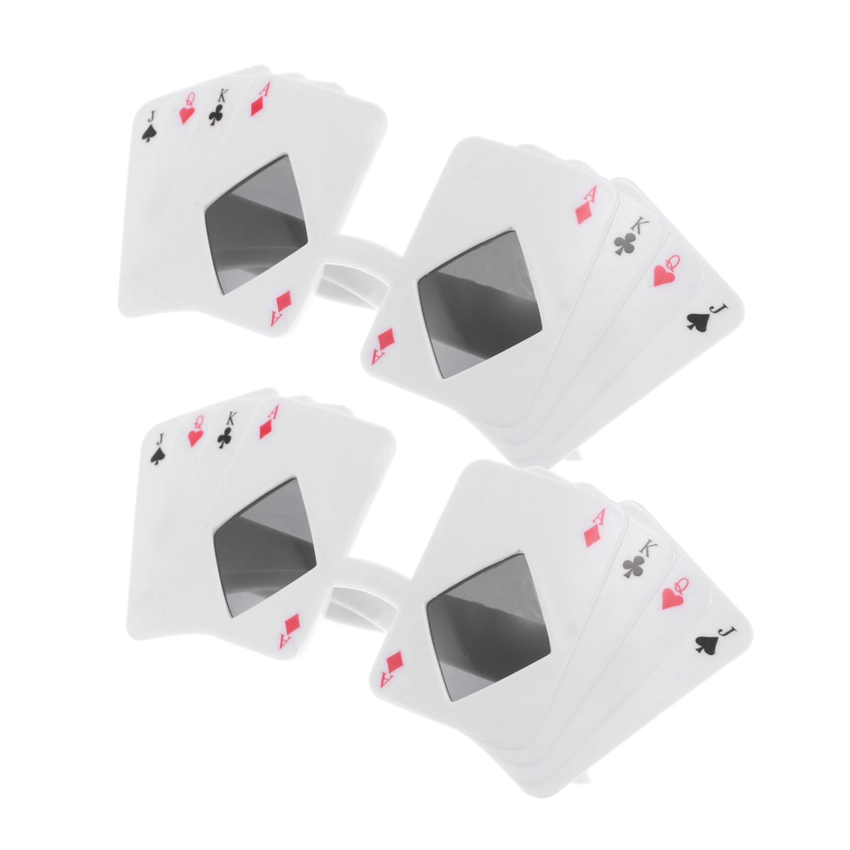 Healeved Funny Poker Glasses for Party Photo Booth Masquerade Poker Eyewear Stylish Playing Card Novelty Eyewear