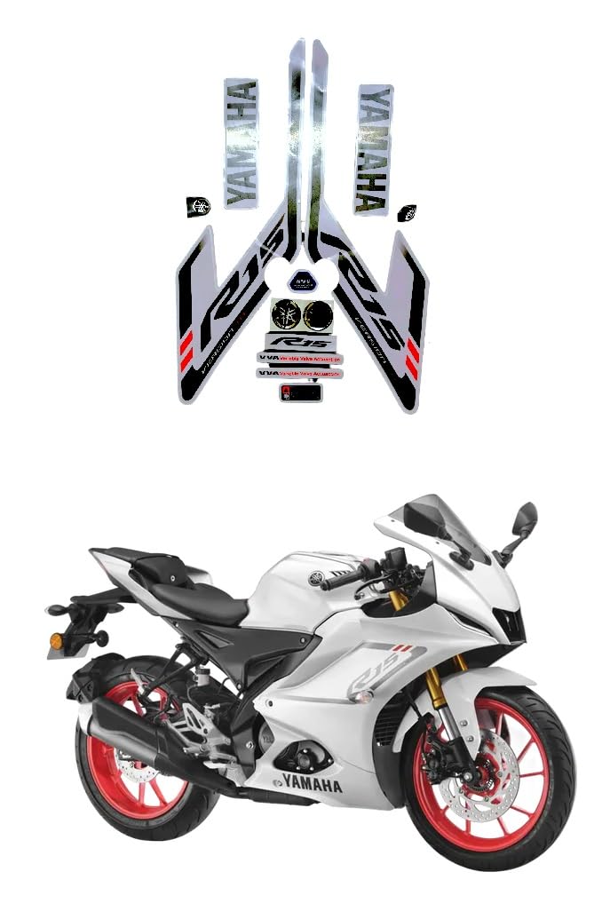 PHITO Bike Fancy Stickers and Decal Kit Stickers Compatible for YMHR15-V4-WHITE