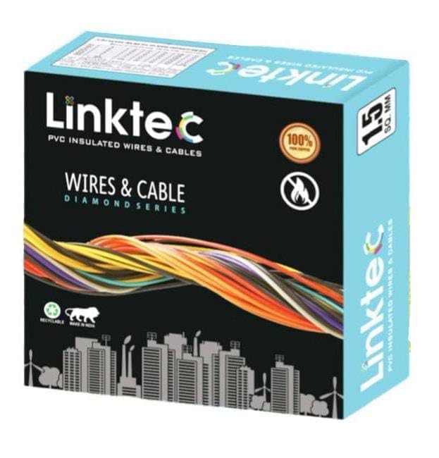Image of PVC Insulated Copper Wire, Single Core, Black, 90 Metres, for Domestic and Industrial Use (RED, 1.50 SQ MM)