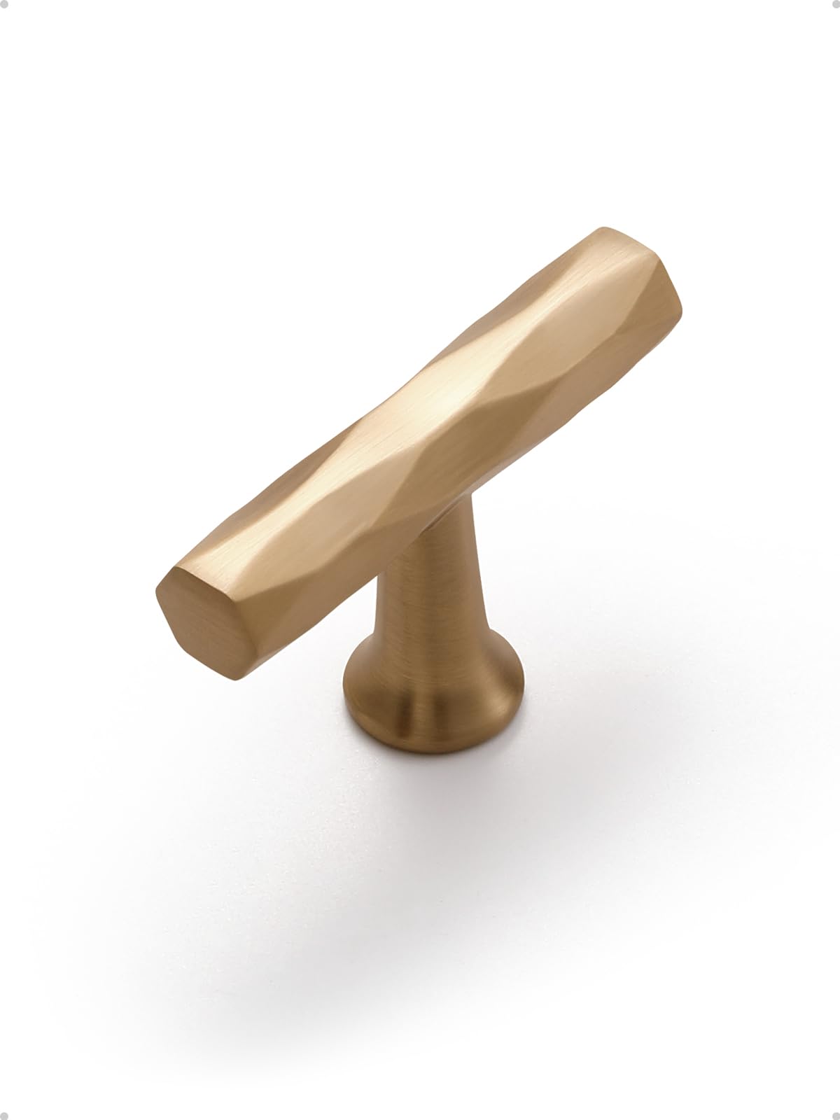 Cabinet Knobs Champagne Bronze 10 Pack Hammered