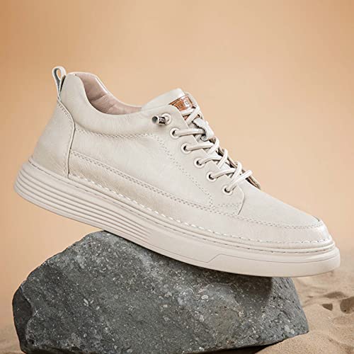 Image of CERYTHRINA Elevator Shoes for Men - Height Increasing Sneakers, 2.5 Inches Taller, Leather Casual Shoes with Height Increase Insoles