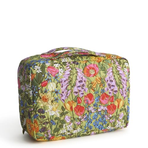 Image of Vera Bradley Women's Premium Cotton Lay Flat Travel Organizer, Meadow Bouquet, One Size