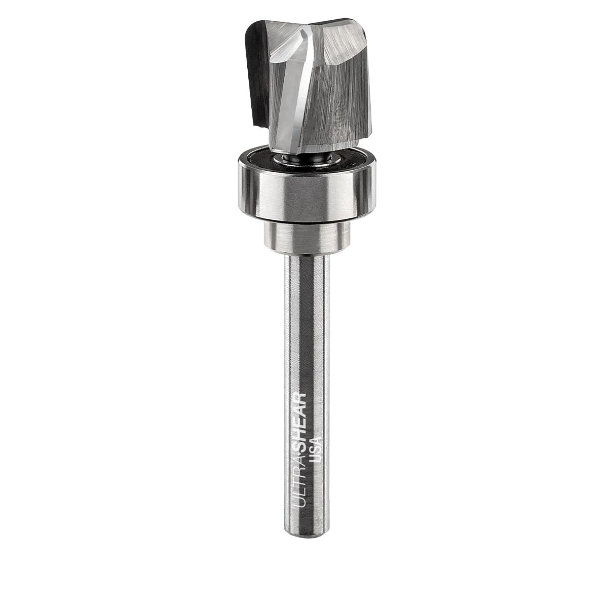 Punte per fresa a ciotola a portata profonda, gambo da 1/4", raggio 1/8", 3 scanalature, realizzate negli Stati Uniti con testa in carburo e punte per router a vassoio - US27125BD