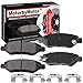 Rear Ceramic Brake Pads w/Hardware Kits Fits forCadillac CTS SRX, Chevrolet Camaro, Saab 9-4x-Low Dust Brake Pad-4 Pack