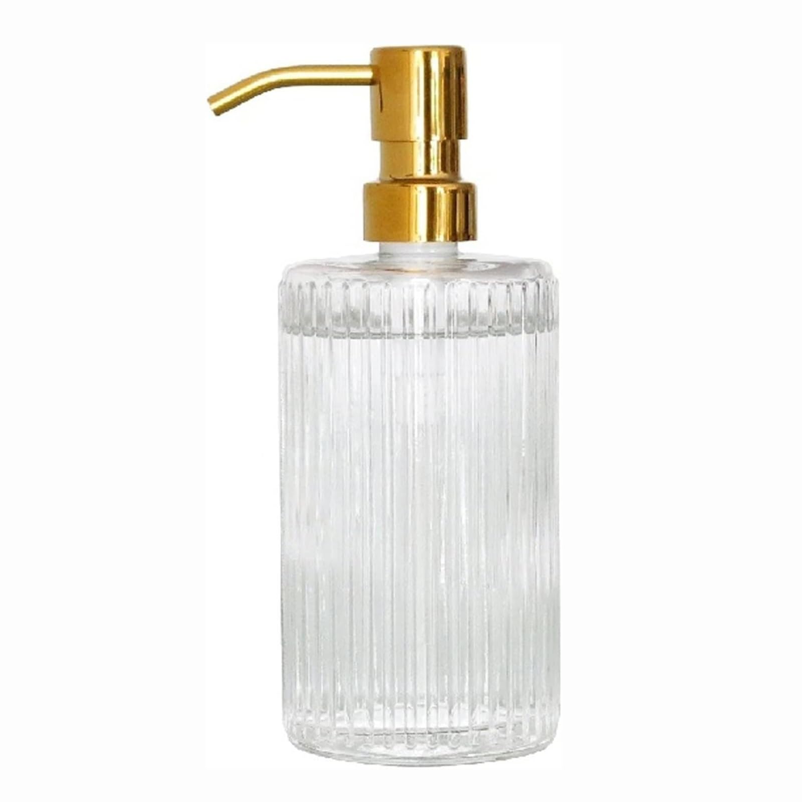 Kxaoxgrc Style 4 Glass Soap Lotion Dispenser Set, Clear Glass Soap Dispenser With Rust Proof Pump Labels For Kitchen Bathroom(Style 4)