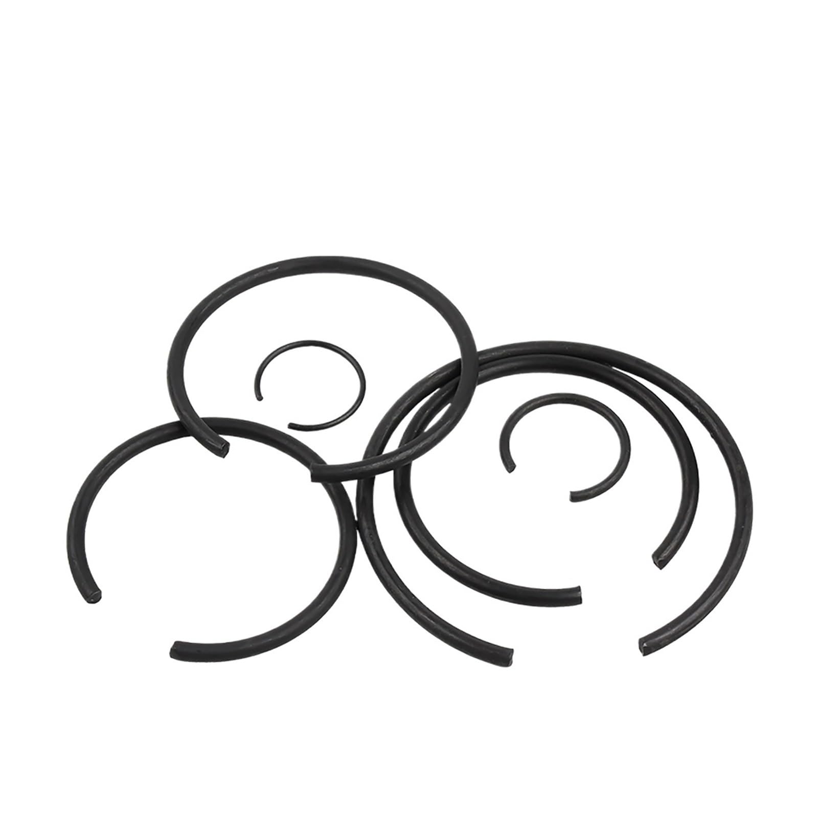 Anneaux de verrouillage, anneau de verrouillage en fil d'acier pour 70 trous en acier au manganèse/anneau élastique pour trou de type C/anneau d'arrêt de roulement (16 mm 50 pcs)