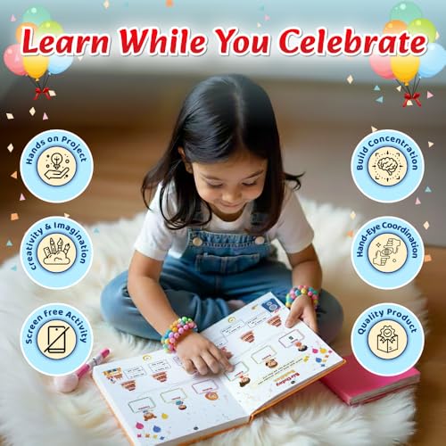 Image of 30 Days of Birthday Adventure Activity Book for Kids 3 to 6 Years, Theme Based Activities with Mazes, Riddles, Drawing, Stickers & More, 500+ Free ... Tips, Birthday Gift for Boys & Girls