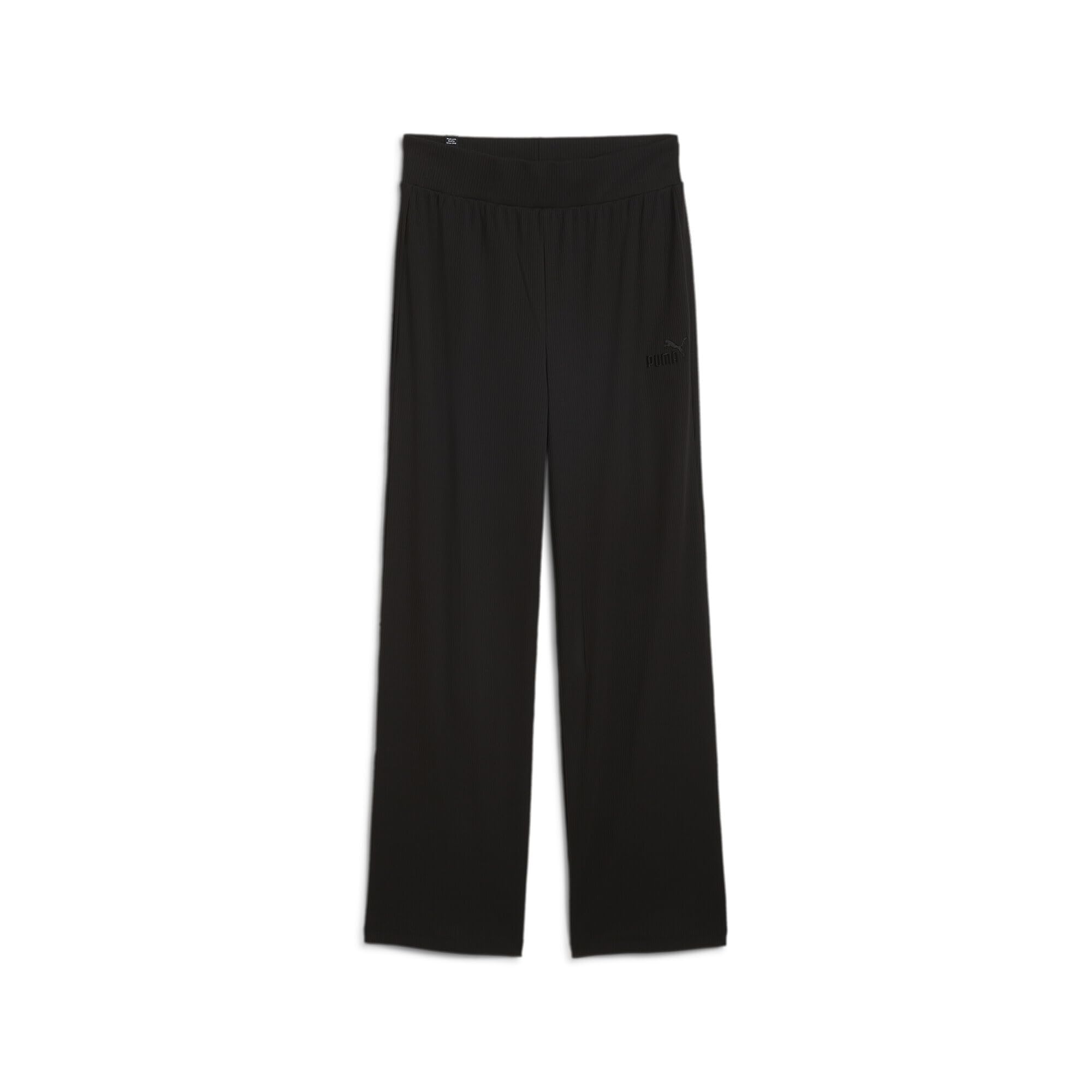 PUMA ESS Elevated High-Waist Straight Leg Pants Puma Black