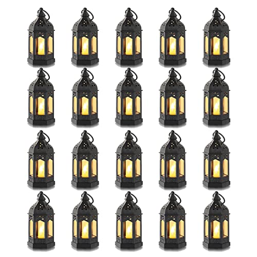 Facile da usare: ogni lanterna decorativa viene fornita con 3 batterie a bottone (incluse). Nella parte inferiore del portacandele sospeso si trova un design interruttore per accendere e spegnere. Le batterie possono essere sostituite per il riutilizzo. Attenzione: al primo utilizzo si prega di rimuovere la pellicola isolante bianca.