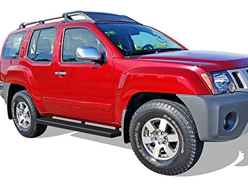 Estribos negros mate de acero para Nissan Xterra 2005-2015 miniatura 2