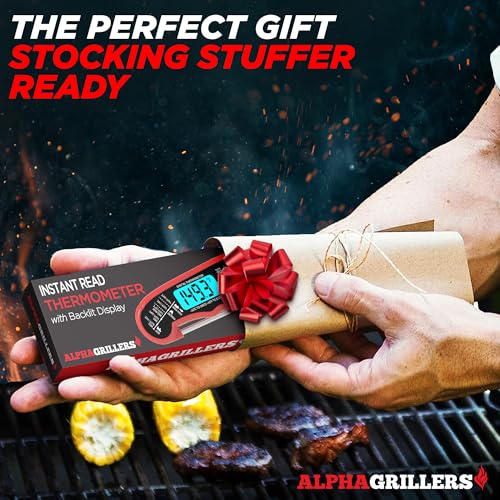 Alpha Grillers Meat Thermometer Digital - Instant Read Food Thermometer for Cooking and Grilling Stocking Stuffers for Men Gifts for Men #5