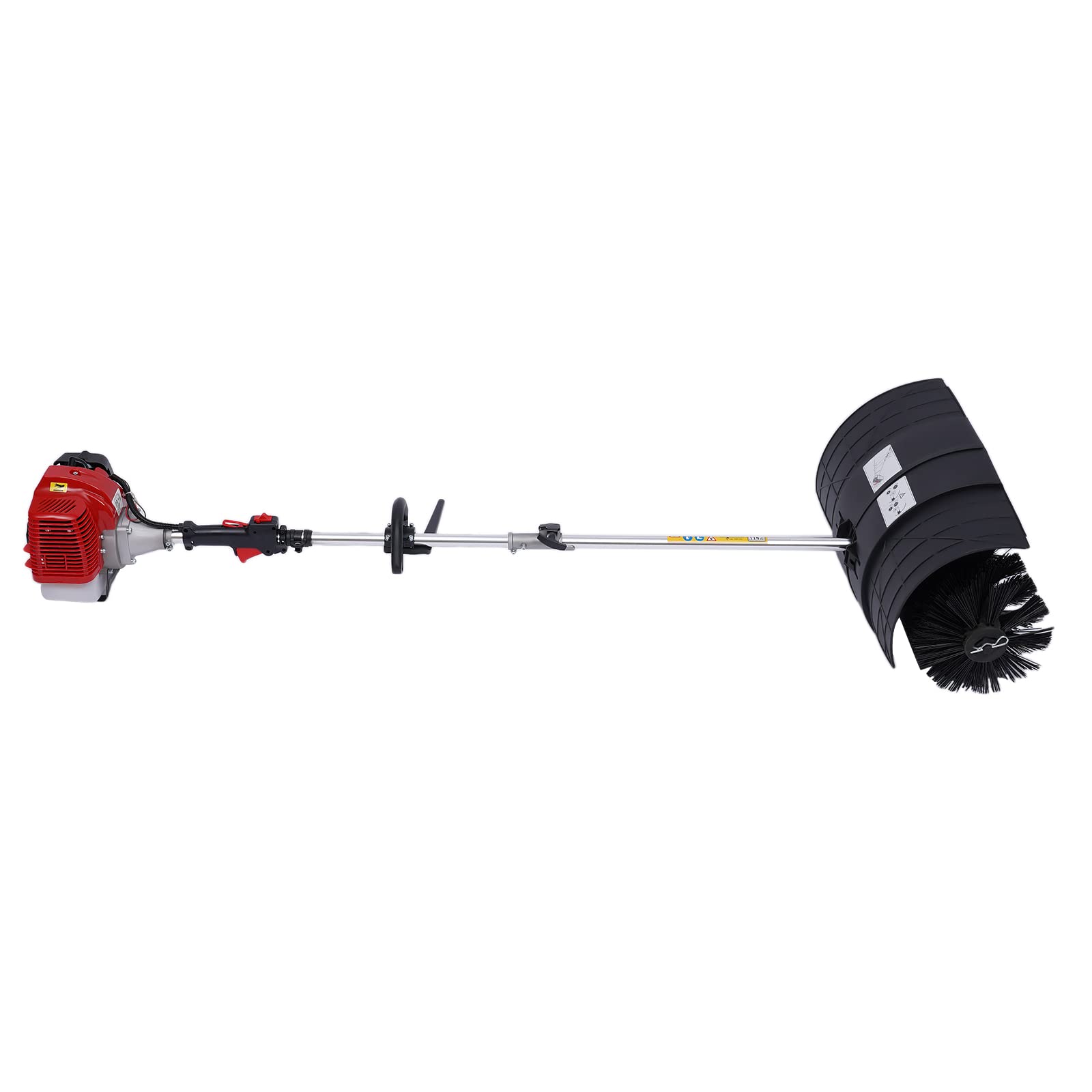 Spazzatrice a benzina, 1700 W, per motore a benzina, spazzaneve a benzina, spazzaneve trasparente, 2 tempi, raffreddamento ad aria, motore a benzina, larghezza spazzola 60 cm