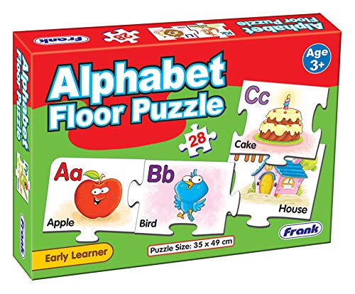 Image of Frank Alphabet Floor Puzzle (28 Pieces) - Early Learner Jigsaw Puzzle with Alphabets, Images for Kids 3 Years and Above - Fun & Educational Toys and Games - 10161