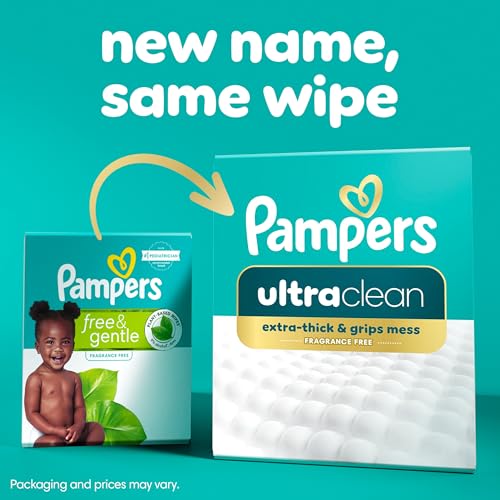 pampers ultra clean baby wipes previously 39free amp gentle39 99 water hypoallergenic unscented 100 plant based plastic-free 936 baby wipes total 12x flip-top packs packaging may vary